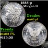 Image 1 : 1888-p Morgan Dollar $1 Grades Select Unc PL
