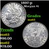 Image 1 : 1897-p Morgan Dollar $1 Grades Select Unc