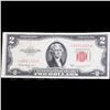 Image 2 : **Star Note** 1953C $2 Red Seal United States Note Grades vf++