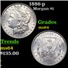 Image 1 : 1886-p Morgan Dollar $1 Grades Choice Unc