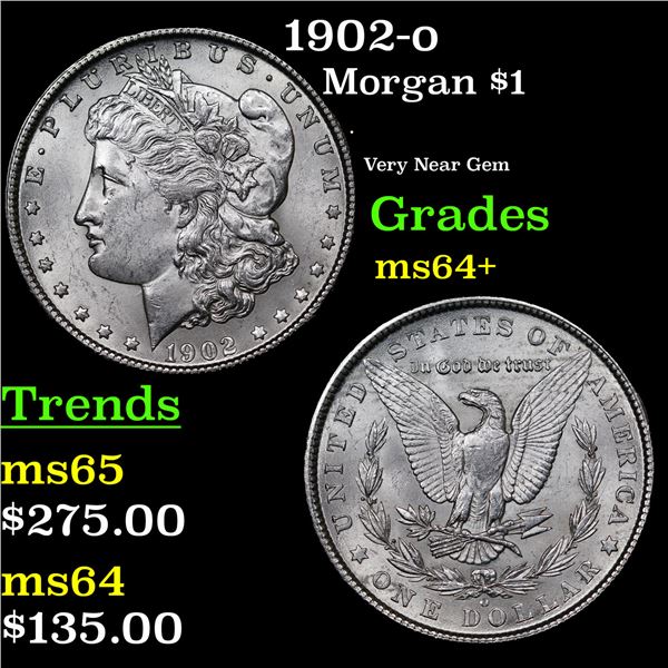 1902-o Morgan Dollar $1 Grades Choice+ Unc