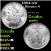 Image 1 : 1884-o/o Morgan Dollar $1 Grades Choice+ Unc