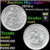 Image 1 : ***Auction Highlight*** 1876-s Seated Liberty Quarter 25c Graded Select Unc By USCG (fc)