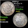 Image 1 : 1889-p Morgan Dollar $1 Grades GEM Unc