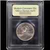 Image 2 : 1992-p Olympics Modern Commem Half Dollar 50c Graded ms70, Perfection BY USCG