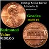 Image 1 : 1983-p Lincoln Cent Mint Error 1c Grades GEM+ Unc RD