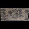 Image 2 : December 8, 1854 $1 Confederate States Bank of Augusta GA Obsolete Currency Note Grades f details