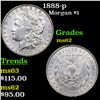 Image 1 : 1888-p Morgan Dollar $1 Grades Select Unc
