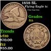 Image 1 : 1858 SL Flying Eagle Cent 1c Grades f+