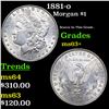 Image 1 : 1881-o Morgan Dollar $1 Grades Select+ Unc