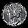 Image 2 : 1941-d Mercury Dime 10c Grades GEM+ FSB