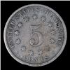 Image 2 : 1882 Shield Nickel 5c Grades f+