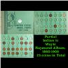 Image 1 : Partial Indian 1c Wayte Raymond Album, 1860-1909 23 coins in Total