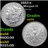 Image 1 : 1883-s Morgan Dollar $1 Grades Select AU