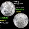Image 1 : 1898-p Morgan Dollar $1 Grades GEM Unc
