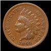 Image 2 : 1864 L Indian Cent 1c Grades vf++
