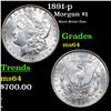 Image 1 : 1891-p Morgan Dollar $1 Grades Choice Unc