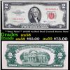 Image 1 : **Star Note** 1953B $2 Red Seal United States Note Grades Choice AU/BU Slider