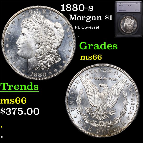 1880-s Morgan Dollar $1 Graded ms66 By SEGS
