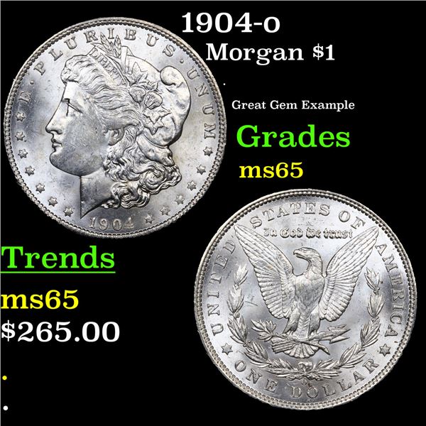 1904-o Morgan Dollar $1 Grades GEM Unc