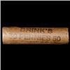 Image 2 : Mixed small cents 1c orig shotgun roll, 1919-s Wheat Cent, 1890 Indian Cent other end, Brinks Wrappe