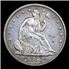 Image 2 : 1853 Arrows & Rays Seated Half Dollar 50c Grades xf+++