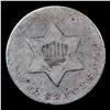 Image 2 : 1853 Three Cent Silver 3cs Grades vg, very good