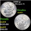 Image 1 : 1886-p Morgan Dollar $1 Grades Select+ Unc