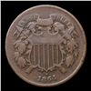 Image 2 : 1864 Large Motto Two Cent Piece 2c Grades f+