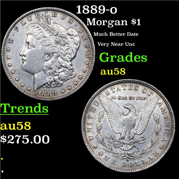1889-o Morgan Dollar $1 Grades Choice AU/BU Slider