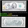 Image 1 : 1976 $2 Federal Reserve Note 1st Day of Issue, with Stamp (New York, NY) Grades Gem CU