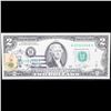 Image 2 : 1976 $2 Federal Reserve Note 1st Day of Issue, with Stamp (New York, NY) Grades Gem CU