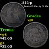 Image 1 : 1872-p Seated Liberty Half Dime 1/2 10c Grades vg, very good