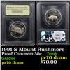 Image 1 : Proof 1991-S Mount Rushmore Modern Commem Half Dollar 50c Graded GEM++ Proof Deep Cameo BY USCG