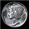 Image 2 : 1945-d Mercury Dime 10c Grades GEM++ Unc