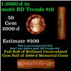Image 1 : Shotgun Lincoln 1c roll, 2000-D 50 pcs Brandt Wrapper.