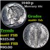 Image 1 : 1940-p Mercury Dime 10c Grades GEM++ FSB
