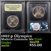 Image 1 : 1992-p Olympics Modern Commem Half Dollar 50c Graded ms70, Perfection BY USCG
