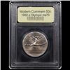 Image 2 : 1992-p Olympics Modern Commem Half Dollar 50c Graded ms70, Perfection BY USCG