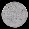 Image 2 : 1857 Three Cent Silver 3cs Grades vg, very good