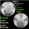 Image 1 : 1881-s Morgan Dollar $1 Grades Choice+ Unc
