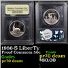 Image 1 : Proof 1986-S LiberTy Modern Commem Half Dollar 50c Graded GEM++ Proof Deep Cameo BY USCG