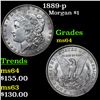 Image 1 : 1889-p Morgan Dollar $1 Grades Choice Unc