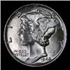 Image 2 : 1942-p Mercury Dime 10c Grades GEM++ Unc