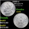 Image 1 : 1880-o Morgan Dollar $1 Grades Select Unc