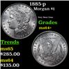 Image 1 : 1885-p Morgan Dollar $1 Grades Choice+ Unc
