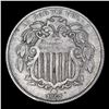 Image 3 : 1867 Rays Shield Nickel 5c Grades vf++