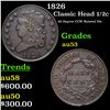 Image 1 : 1826 Classic Head half cent 1/2c Grades Select AU