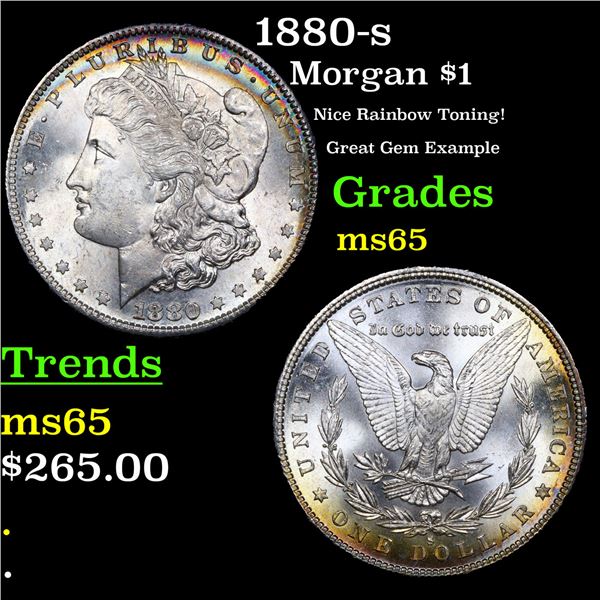 1880-s Morgan Dollar $1 Grades GEM Unc