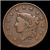 Image 2 : 1836 Coronet Head Large Cent 1c Grades vf+